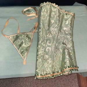 Corset with matching panties